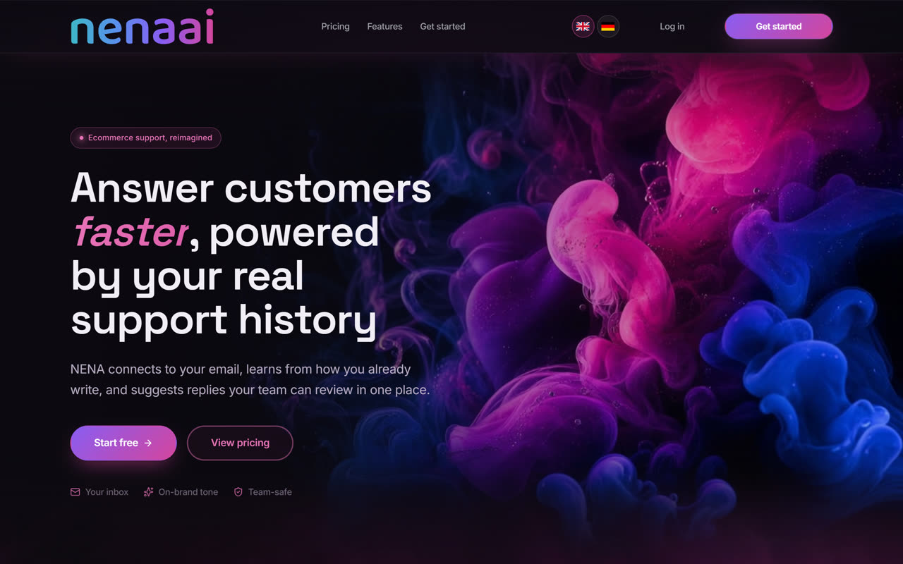 NENA landing page